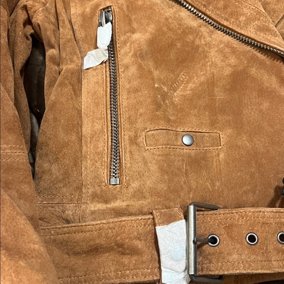 Blank NYC Tan Suede Leather Jacket - Picture 6 of 9